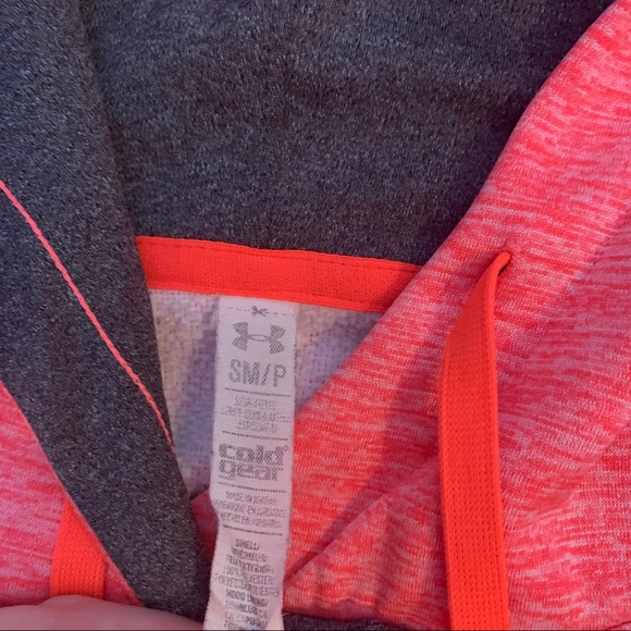 Bright Pink / Coral Under Armour Hoodie - Picture 3 of 3